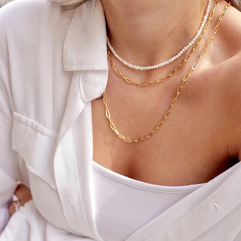 Yia handmade 14k Gold filled chain necklace