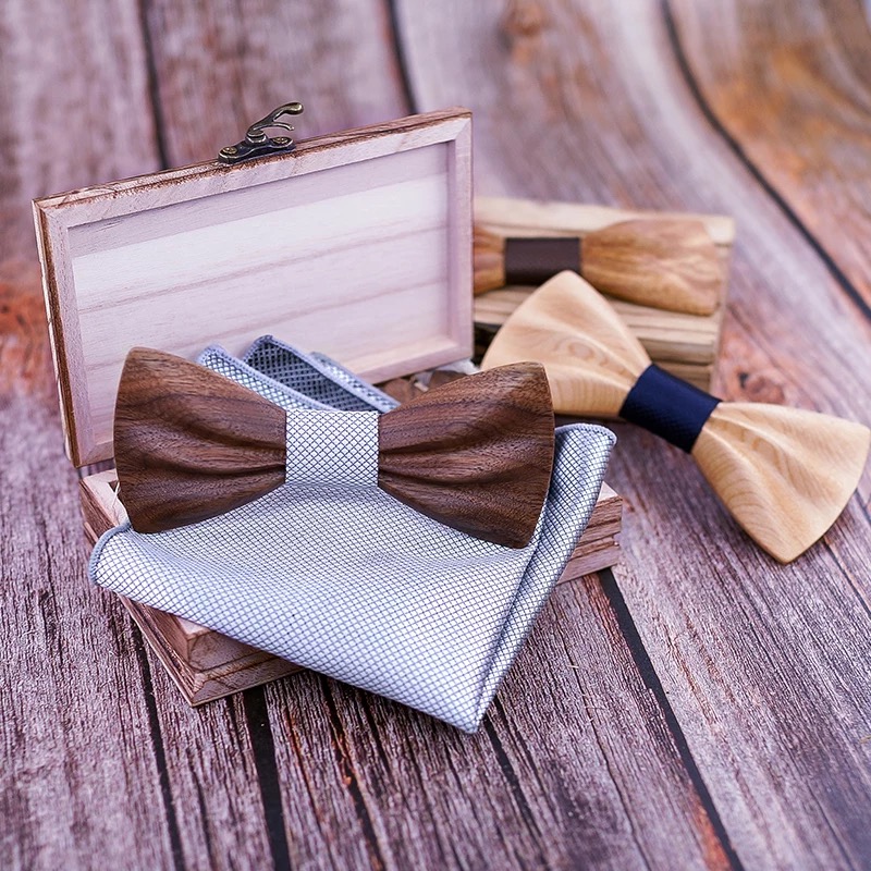 Benhi luxury wood bow tie